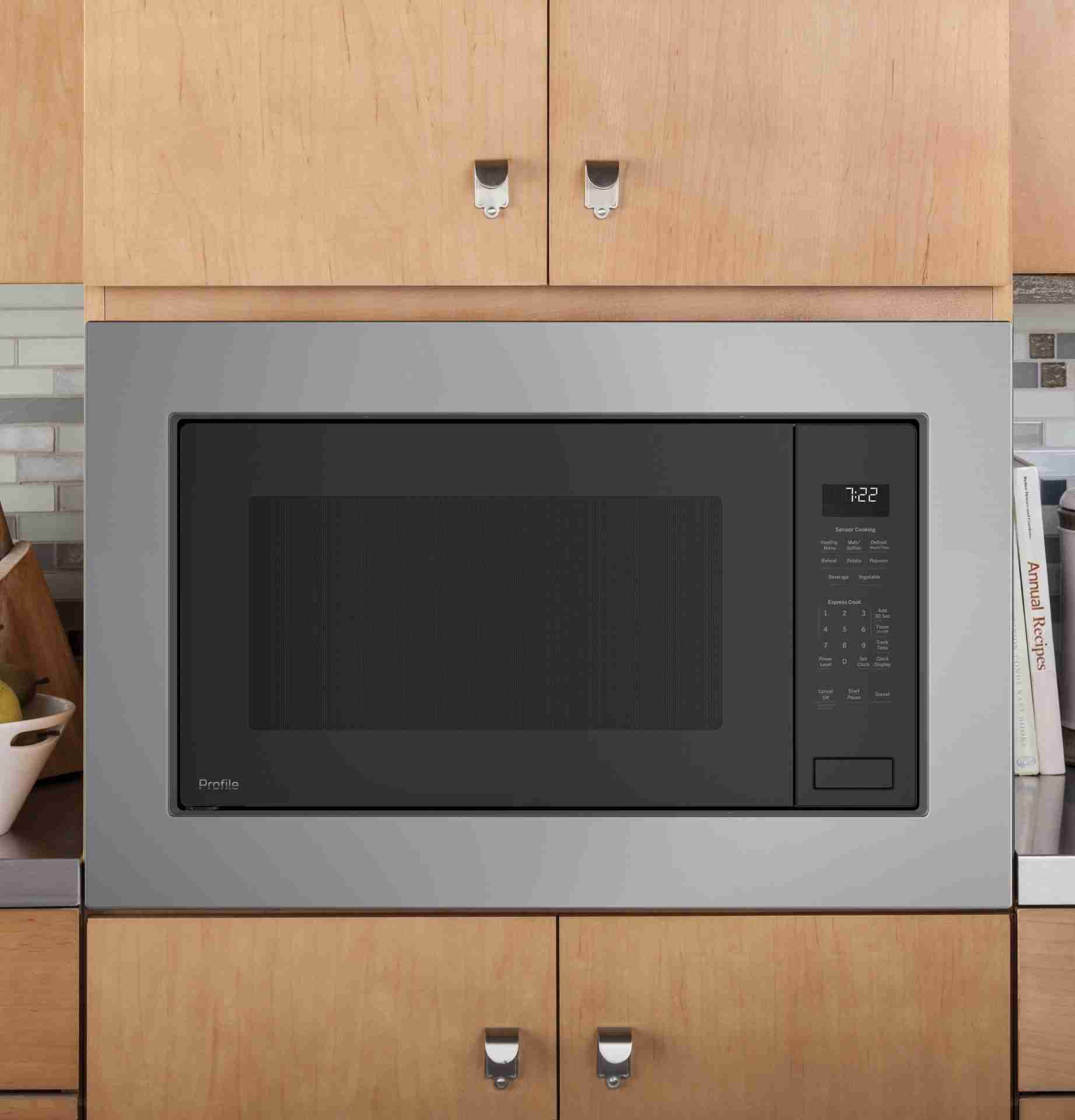 GE Profile 2.2 Cu. Ft. Gray Built-In Microwave PEB7227ANDD - BigDeal