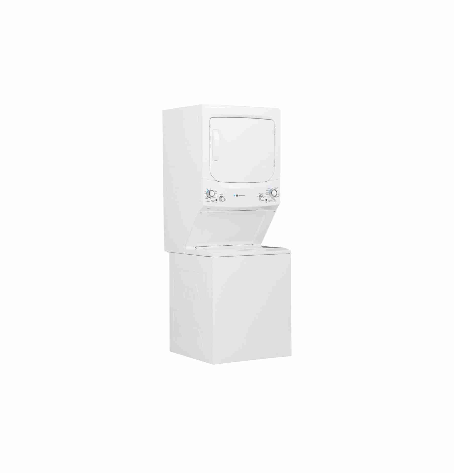 Watts Spacemaker GE Unitized Spacemaker 3.9 Cu. Ft. Washer, 5.9 Cu. Ft. Dryer - White ...